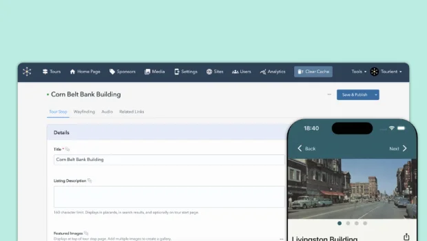 Tourient screenshot